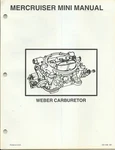 Mercury Marine Mercruiser Weber Carburetor Mini Manual SIS-1056. Fixed Price $29.99.