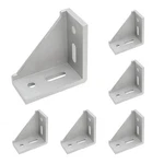 Qjaiune 6PCS 4040 Inside Corner Bracket Gusset, Silver Aluminum Extrusion Bra.... Fixed Price $24.01.