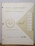 Factory 1972 Johnson Outboard Hp Service Manual JM-7202 Model 4R72 4W72. Fixed Price $16.99.
