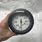 Teleflex 29513 Speedometer White Face Black Bezel 65 Mph Marine Boat. Fixed Price $24.99.