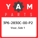 3P6-2830C-00-P2 Yamaha Visor, Side 1 3P62830C00P2, New Genuine Oem Part. Fixed Price $129.38.