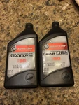 Mercury High Performance Gear Lube Sae 90- Pack Of 2 Quarts. Fixed Price $34.00.