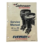 Evinrude Johnson Outboards 503148, 40 Thru 55 2-CYLINDER Service Manual. Fixed Price $31.99.