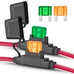 Nilight 10 Gauge Inline Maxi Fuse Holder With 2 Pcs 30AMP 40AMP Blade. Fixed Price $15.99.