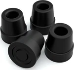 Vive Quad Cane Tips (set Of 4) - Heavy Duty 1/2 Inch Replacement Rubber Foot. Fixed Price $22.99.