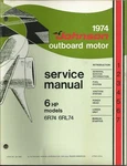 Johnson Outboard Motor 6 Hp Models 1974 Service Manual Item No. JM-7403. Fixed Price $99.99.