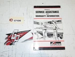 Mercruiser 1986 Owners Service Assistance And Warranty Info Manual 90-13534 386. Fixed Price $10.95.