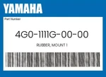 Yamaha Genuine Rubber, Mount 4G0-1111G-00-00. Fixed Price $14.68.