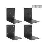 4 Pcs Heavy Duty Steel Corner BRACKETS,6"X6"X5"L Right Angle Br... Usa Fast Ship. Fixed Price $49.03.