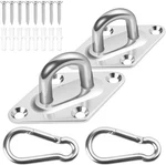Heavy Duty Hammock Hanging Kit - 1000 Lb Capacity Swing Hooks, Medium, Silver. Fixed Price $15.46.