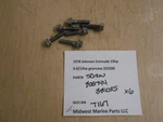 308744, 331025 Johnson Evinrude 1978 9.9/15HP Outboard Screws (6) T167. Fixed Price $11.99.