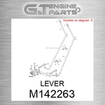 M142263 Lever Fits John Deere (surplus Open Box). Fixed Price $57.12.