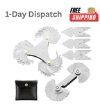 Qwork 5 Piece Thread Pitch Gauge Set Stainless Steel Sae Metric. Fixed Price $24.45.