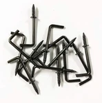 50 Pcs Black 1-1/4 Inch Shape Screw Hooks Vintage 7 Right. Fixed Price $13.47.