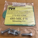 Osco Mounting Kit P/n 480-MK-FW. Fixed Price $9.00.
