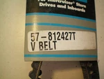 Quicksilver Mercury #57-812427T V-belt, Free Freight. Fixed Price $29.95.