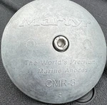 Martyr CMR-3, Rudder / Trim Tab Disc Anodes, Stainless Steel Allen Head. Fixed Price $16.99.