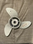 Aluminum 13" X 19P Omc Evinrude Johnson Prop, 382765, Spline Hub, P9382. Fixed Price $130.00.