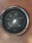 Faria Speedometer Black Face Chrome Bezel - 80MPH (pitot). Fixed Price $75.00.
