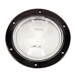 Beckson 4" Clear Center Screw Out Deck Plate Black DP40-B-C Upc 021083001500. Fixed Price $30.15.