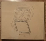 Seaflo Marine Boat Deck Access Hatch And Lid 20 X 18 Black 510MM 460MM. Fixed Price $69.95.