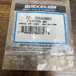 Mercury Quicksilver 22-59169003 Fitting (QTY-2) Oem Nos. Fixed Price $12.00.