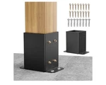 Spaceeup 6X6 Post 2 Pcs, Inner Size 5.6"X5.6" Deck Base, Heavy Duty. Fixed Price $19.79.