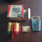 Vintage Delta Green Red Boat Navigation Running Lights Rocket Shape Box. Fixed Price $39.99.