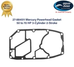 27-884511 Mercury Powerhead Base Gasket 50 To 70 Hp 3-CYLINDER 2-STROKE. Fixed Price $10.99.