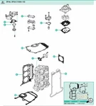 Powerhead Gasket Set For Hp Stroke Suzuki Outboard DF40 DF50 '99-'10. Fixed Price $163.56.