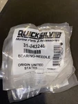 Mercury Marine Quicksilver Bravo Iii, Xz Xr Upper Unit Bearing 31-843240. Fixed Price $15.45.