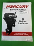 New Sealed Mercury 25 Bigfoot Fourstroke Outboard Service Manual 90-854785R2. Fixed Price $49.00.