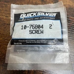 Mercury Quicksilver 10-76804 Screw (QTY-2) Oem Nos. Fixed Price $10.00.