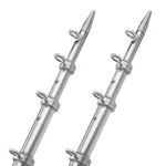 Taco 15' Telescopic Outrigger Poles Hd 1- " Silver/silver. Fixed Price $808.59.