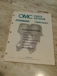1988 Evinrude Johnson Outboard Accessories Parts Catalog Manual Remote Trim Tilt. Fixed Price $6.44.