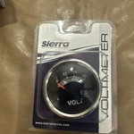 Sierra International 67019P Black Sterling, 12V System Voltmeter, 2". Fixed Price $40.00.