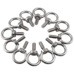 Bonsicoky Lifting Eye Bolts, 304 Stainless Steel M6(12PCS), Silver. Fixed Price $14.52.