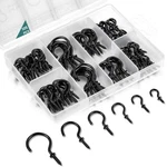 Eienhoshi 105 Pcs Screw Hooks, 6 Sizes Black Cup In For Ha.... Fixed Price $17.63.