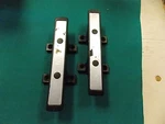 Cleats Pair (2) Coated Zemac Black Silver 6" Boat 009101A 91001A. Fixed Price $12.48.