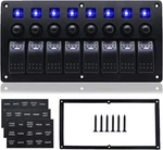 8 Gang Marine Panel, Boat Rocker Toggle Switches, Blue. Fixed Price $68.41.