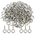 100PCS Small Screw Shape Hanging Hooks 1" Lag Thread Self-tapping Eyeb. Fixed Price $13.93.
