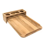 Whitecap Teak Drinkholder W/removable Cockpit Table Top - Holds Glasses 61394. Fixed Price $452.56.