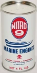 Vintage Oil Can Nitro 9 For Marine Engines Skull Crossbones Nashville Full Nrmt. Fixed Price $8.99.