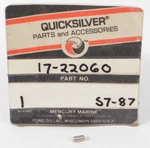Genuine Oem Mercury Marine Quicksilver Outboard 17-22060 Locating Pin New Nos. Fixed Price $9.53.