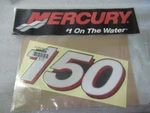 A10Q Mercury Quicksilver 37-892565003 150 Decal Oem New Factory Boat Parts. Fixed Price $18.56.