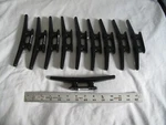 (10) New 8" Black Nylon Dock Cleats Open Base Marine Boat Anchor Tie Down. Fixed Price $42.90.