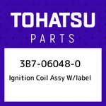 3B7-06048-0 Tohatsu Ignition Coil Assy W/label 3B7060480, New Genuine Oem Part. Fixed Price $80.46.