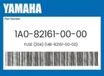 Yamaha Genuine Fuse (20A) (148-82151-00-00) 1A0-82161-00-00. Fixed Price $10.10.