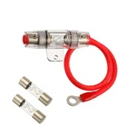Sigandg 80A Agu Fuse Holder With Gauge Awg 1FT Power Wire 99.9% Oxygenfree.... Fixed Price $18.15.