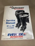Evinrude Johnson Outboards 503148, 40 Thru 55 2-CYLINDER Service Manual. Fixed Price $23.88.